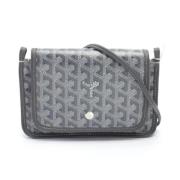 Goyard Vintage Pre-owned Belagd canvas axelremsvskor Gray, Dam