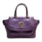 Gucci Vintage Pre-owned Laeder gucci-vskor Purple, Dam