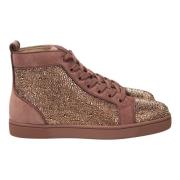 Christian Louboutin Lyxiga Louis Orlato Flat Veau Sneakers Brown, Herr