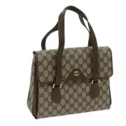 Gucci Vintage Pre-owned Canvas gucci-vskor Beige, Dam