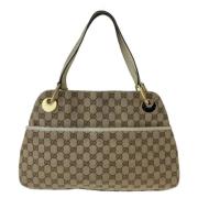 Gucci Vintage Pre-owned Canvas totevskor Beige, Dam