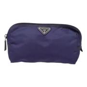 Prada Vintage Pre-owned Nylon necessrer Purple, Dam