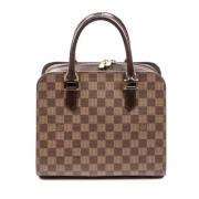 Louis Vuitton Vintage Pre-owned Belagd canvas handvskor Brown, Dam