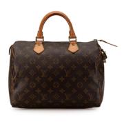 Louis Vuitton Vintage Pre-owned Canvas handvskor Brown, Dam