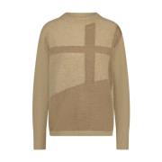 Jane Lushka Elpida Pullover Beige, Dam