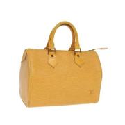 Louis Vuitton Vintage Pre-owned Laeder handvskor Yellow, Dam