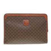 Celine Vintage Pre-owned Laeder kuvertvskor Brown, Dam