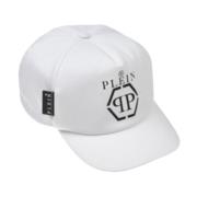 Philipp Plein Vit Baseballkeps med främre logotyp White, Herr