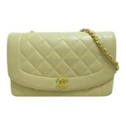 Chanel Vintage Pre-owned Laeder chanel-vskor Beige, Dam