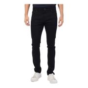 Guess Svarta Skinny Jeans med Låg Midja Black, Herr