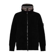 Stone Island Dunjacka med logotyp Black, Herr