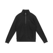 Adidas Originals Svart Half-Zip Tröja Essentials Våffla Black, Herr