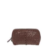 Bottega Veneta Vintage Pre-owned Laeder necessrer Brown, Dam