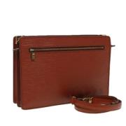 Louis Vuitton Vintage Pre-owned Laeder kuvertvskor Brown, Dam