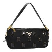 Prada Vintage Pre-owned Tyg prada-vskor Black, Dam