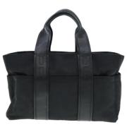 Hermès Vintage Pre-owned Nylon handvskor Black, Dam