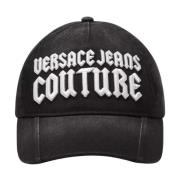 Versace Jeans Couture Gotiskt broderat skärmhatt Black, Unisex