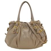 Prada Vintage Pre-owned Laeder prada-vskor Beige, Dam