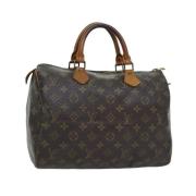 Louis Vuitton Vintage Pre-owned Canvas handvskor Brown, Dam