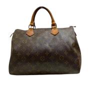 Louis Vuitton Vintage Pre-owned Canvas handvskor Brown, Dam