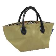 Burberry Vintage Pre-owned Nylon handvskor Beige, Dam