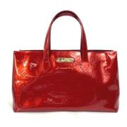 Louis Vuitton Vintage Pre-owned Tyg totevskor Red, Dam