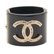 Chanel Vintage Pre-owned Plast chanel-smycken Black, Dam