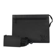 Louis Vuitton Vintage Pre-owned Laeder axelremsvskor Black, Dam