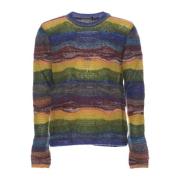 Paura Färgglad Crewneck Sweater Multicolor, Herr