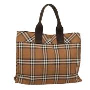 Burberry Vintage Pre-owned Nylon totevskor Brown, Dam