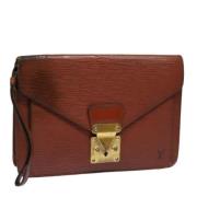 Louis Vuitton Vintage Pre-owned Laeder kuvertvskor Brown, Dam