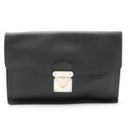 Louis Vuitton Vintage Pre-owned Laeder kuvertvskor Black, Dam