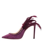 Jimmy Choo Pre-owned Pre-owned Laeder klackskor Purple, Dam