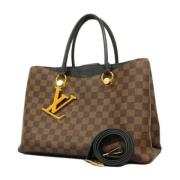 Louis Vuitton Vintage Pre-owned Tyg handvskor Brown, Dam