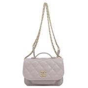 Chanel Vintage Pre-owned Laeder plnbcker Gray, Dam