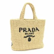 Prada Vintage Pre-owned Tyg prada-vskor Beige, Dam