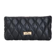 Elisabetta Franchi Präglad Svart Clutch Handväska Höst Vinter Black, D...