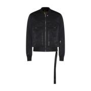 Rick Owens Svart Casual Jacka med Dragkedja Black, Herr