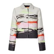 Stine Goya Abstrakt Metallknappad Jacka Multicolor, Dam