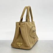 Prada Vintage Pre-owned Canvas prada-vskor Beige, Dam