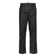 Dsquared2 Svart Rinse Denim Jeans Black, Dam