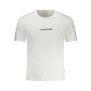 Guess Broderad bomull T-shirt, Slim Fit White, Herr