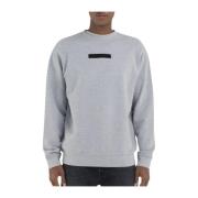 Replay Grå Melange Sweatshirt Stilfull Modell Gray, Herr