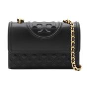 Tory Burch Svart Läder Konvertibel Axelväska Black, Dam