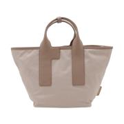 Furla Beige Piuma Axelväska med Logo Beige, Dam