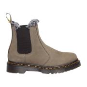 Dr. Martens Faux Fur Fodrade Chelsea Boots - Grå Gray, Dam