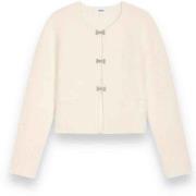 Ba&Sh Grayson Cardigan med simili stenar White, Dam