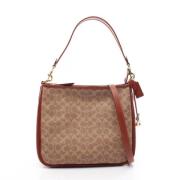 Coach Pre-owned Pre-owned Canvas axelremsvskor Beige, Dam