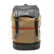 Burberry Vintage Pre-owned Canvas ryggsckar Brown, Dam