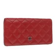 Chanel Vintage Pre-owned Laeder plnbcker Red, Dam